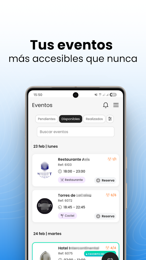 Public Google Play image of available events in Waitser